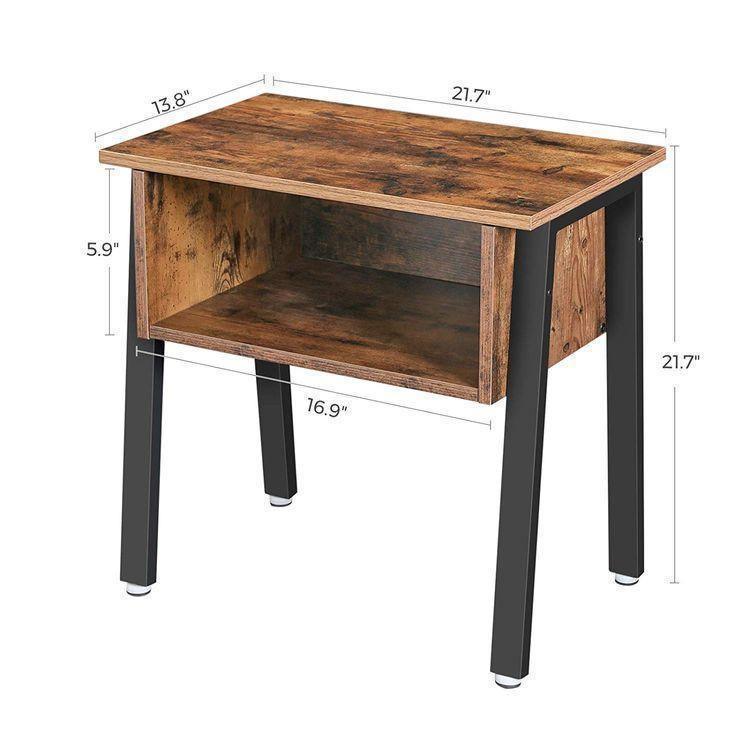 Open Compartment End Table FredCo