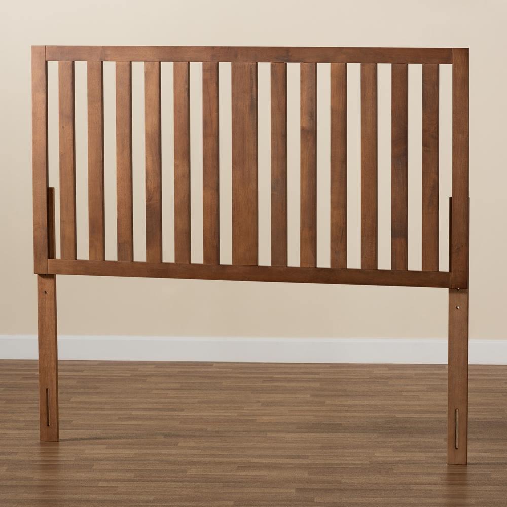Oren Modern and Transitional Ash Walnut Finished Wood Queen Size Headboard FredCo