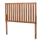 Oren Modern and Transitional Ash Walnut Finished Wood Queen Size Headboard FredCo