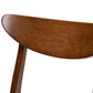 Orion Mid-Century Modern Transitional Light Grey Fabric Upholstered and Walnut Brown Finished Wood 5-Piece Dining Set FredCo