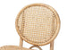 Osaka Modern Bohemian Natural Brown Rattan Dining Chair FredCo