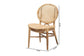 Osaka Modern Bohemian Natural Brown Rattan Dining Chair FredCo