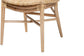 Osaka Modern Bohemian Natural Brown Rattan Dining Chair FredCo