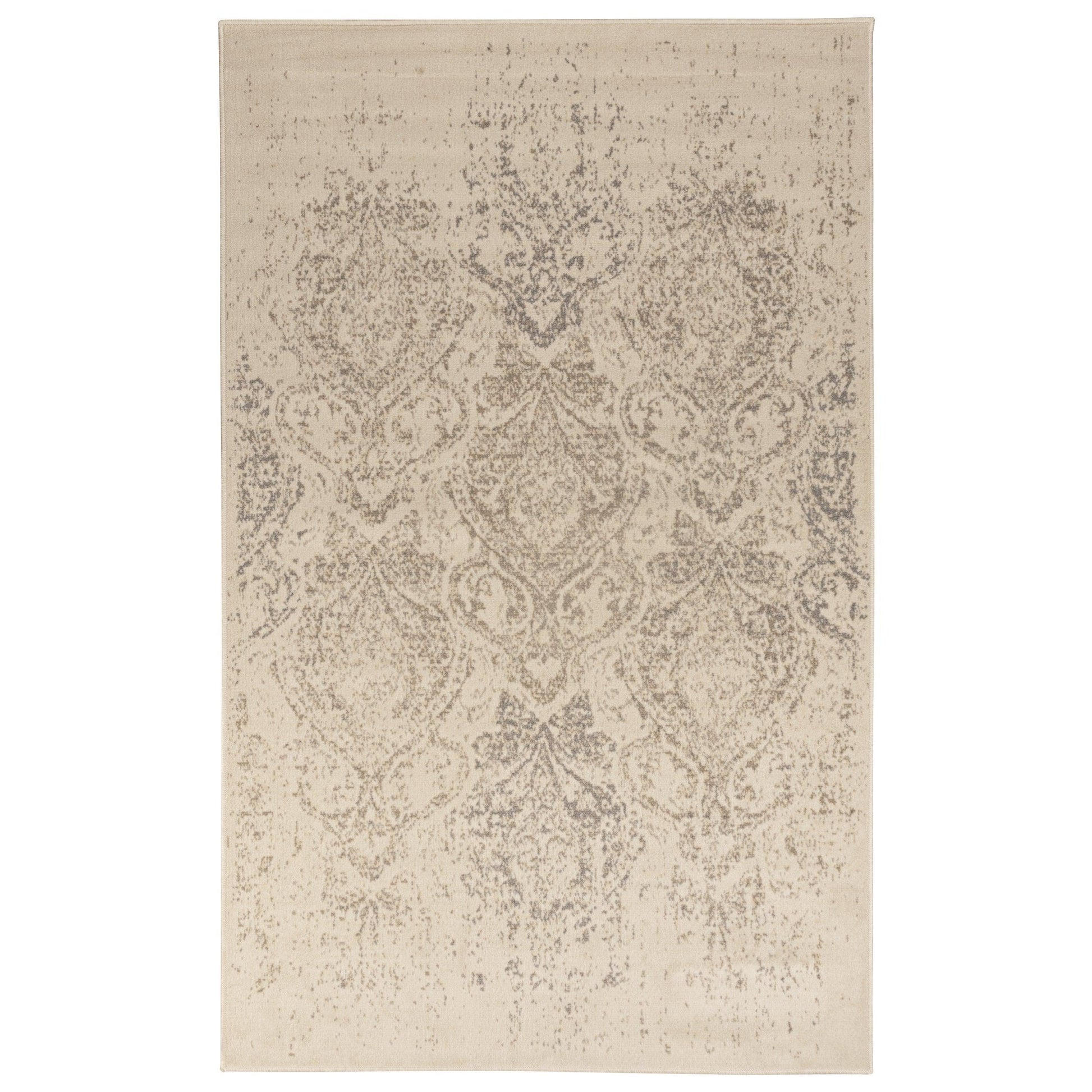 Otomar Vintage Damask Distressed Rug FredCo