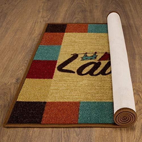 Ottomanson LA4019O-2X5 Washtown Runner Rug, 20"X59" Oval, Multicolor FredCo