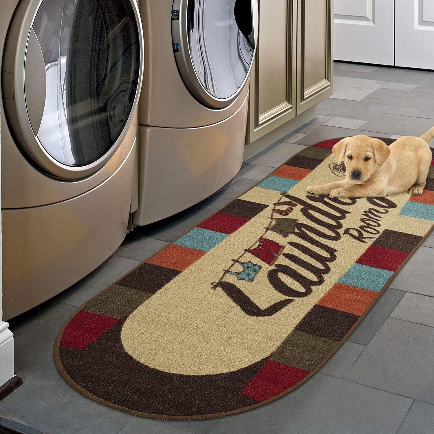 Ottomanson LA4019O-2X5 Washtown Runner Rug, 20"X59" Oval, Multicolor FredCo