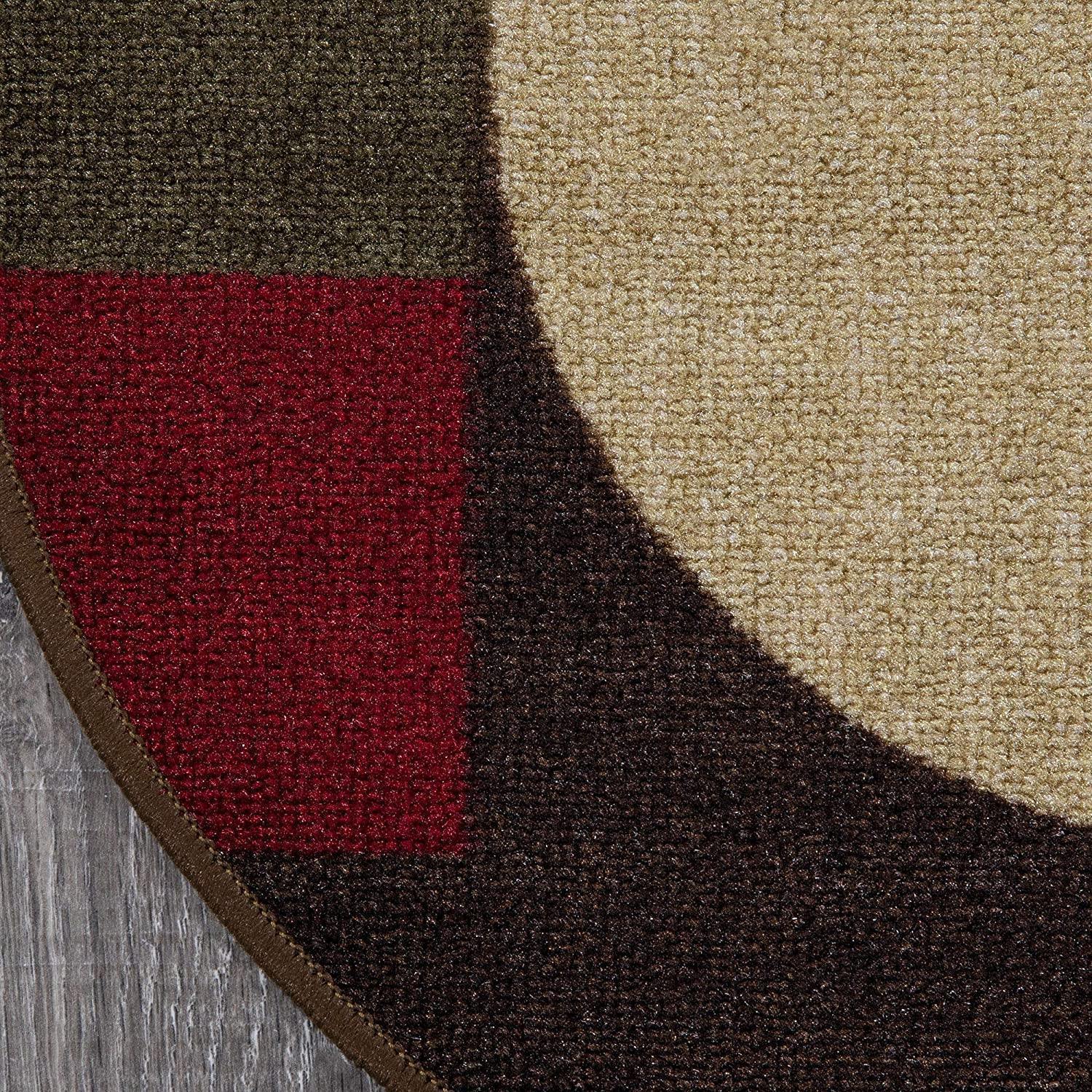 Ottomanson LA4019O-2X5 Washtown Runner Rug, 20"X59" Oval, Multicolor FredCo