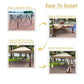 Outdoor 11x 11Ft Pop Up Gazebo Canopy With Removable Zipper Netting,2-Tier Soft Top Event Tent,Suitable For Patio Backyard Garden Camping Area,Coffee FredCo