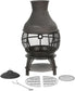 Outdoor Fireplace Cast Iron Wooden Fire Pit, Chimenea FredCo