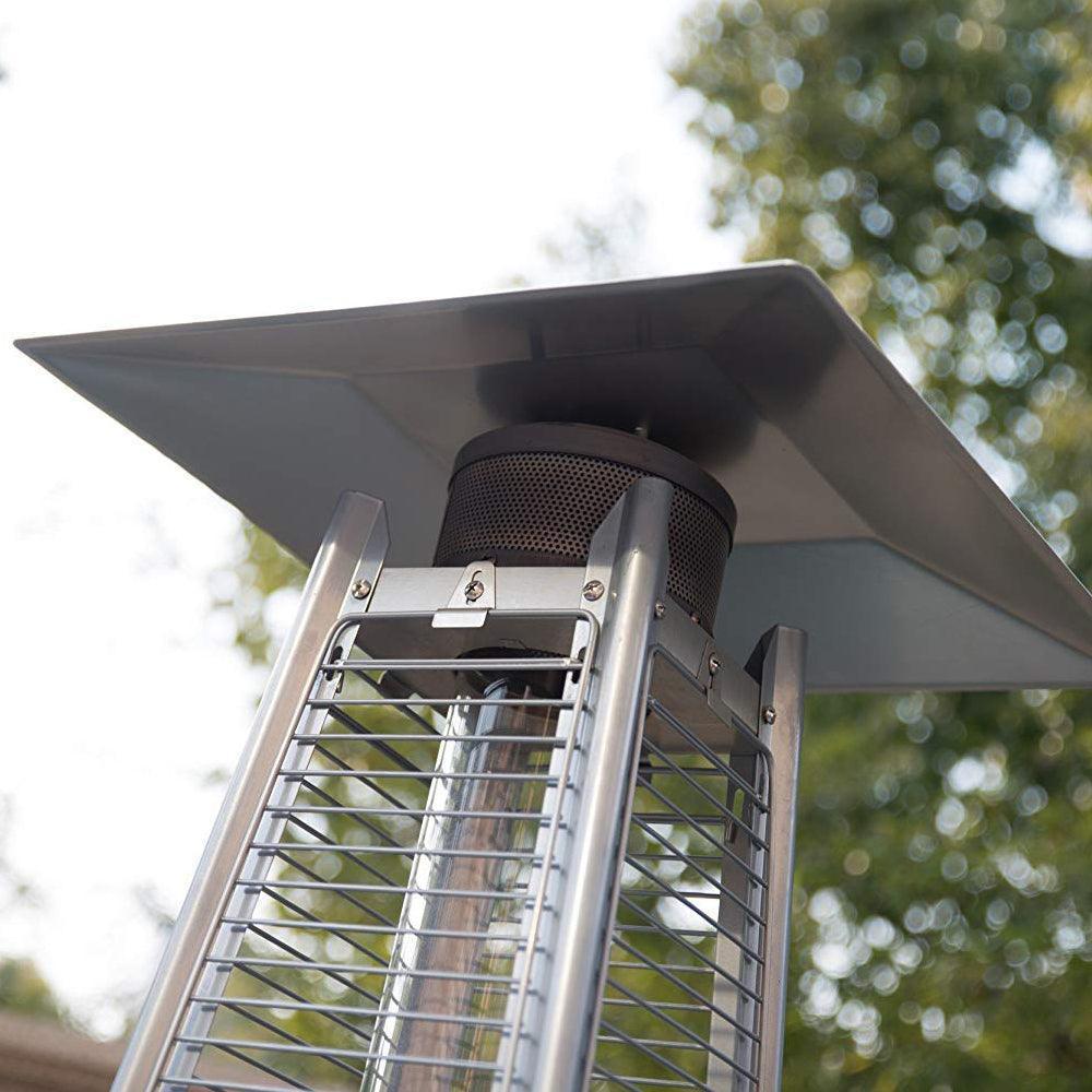 Outdoor Flame Heater, Hammered Black CAPH-GT-S FredCo