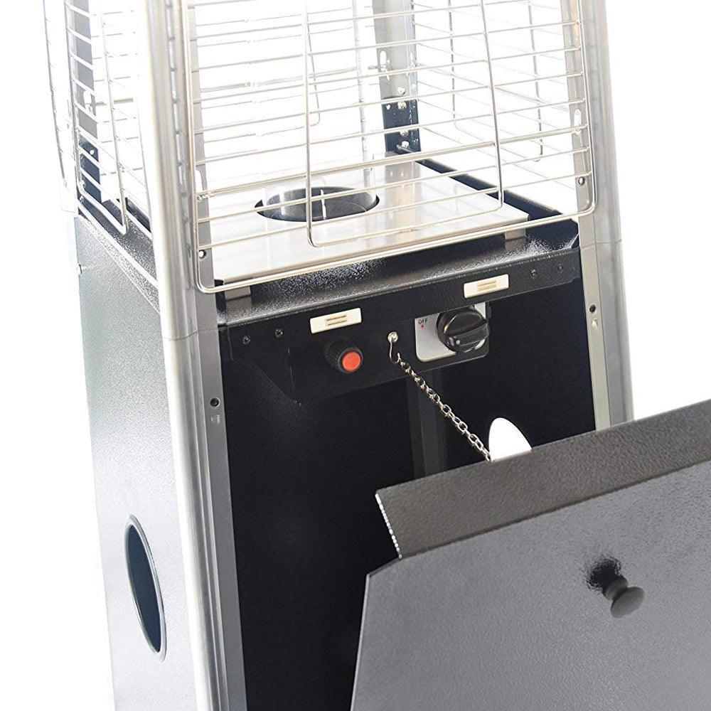 Outdoor Flame Heater, Hammered Black CAPH-GT-S FredCo