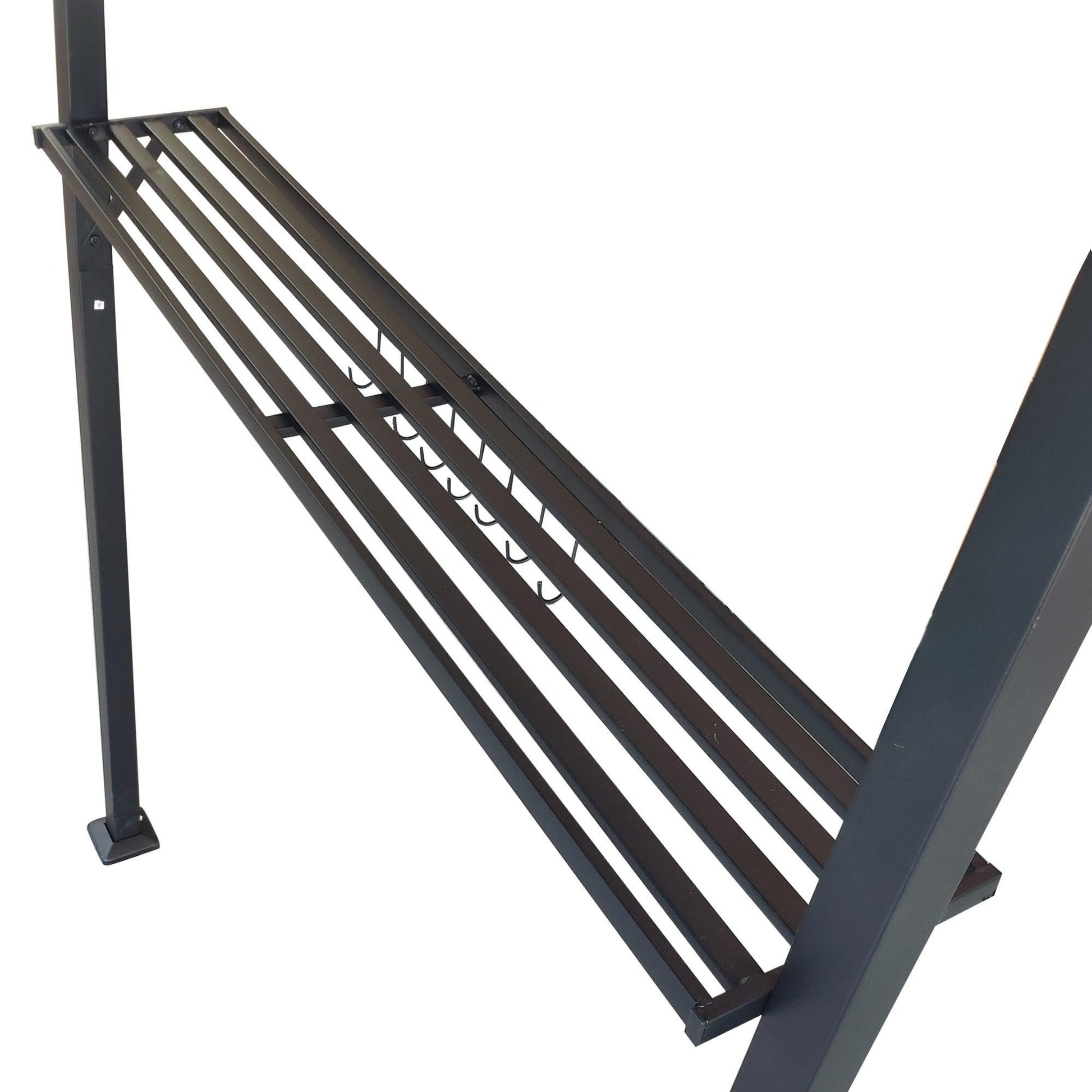 Outdoor Grill Gazebo 8 x 5 Ft, Shelter Tent, Double Tier Soft Top Canopy and Steel Frame with hook and Bar Counters, Grey FredCo