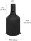 Outdoor Patio Chiminea Cover - Durable, Weather-Proof Chiminea Fire Pit Cover (Black) FredCo
