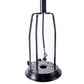 Outdoor Patio Propane Heater with Portable Wheels 47,000 BTU 88 inch Standing Gas Outside Heater Stainless Steel Burner FredCo