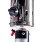 Outdoor Patio Propane Heater with Portable Wheels 47,000 BTU 88 inch Standing Gas Outside Heater Stainless Steel Burner FredCo