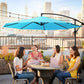 Outdoor Umbrella Lake Blue FredCo