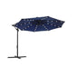 Outdoor Umbrella with Solar-Powered LED Lights FredCo