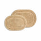 Oval 100% Combed Cotton Non-Skid 2-Piece Bath Rug Set FredCo