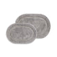 Oval 100% Combed Cotton Non-Skid 2-Piece Bath Rug Set FredCo