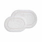 Oval 100% Combed Cotton Non-Skid 2-Piece Bath Rug Set FredCo