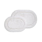Oval 100% Combed Cotton Non-Skid 2-Piece Bath Rug Set FredCo