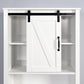 Over-the-Toilet Storage Cabinet, Space-Saving Bathroom Cabinet, with Adjustable Shelves and A Barn Door FredCo