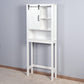 Over-the-Toilet Storage Cabinet, Space-Saving Bathroom Cabinet, with Adjustable Shelves and A Barn Door FredCo