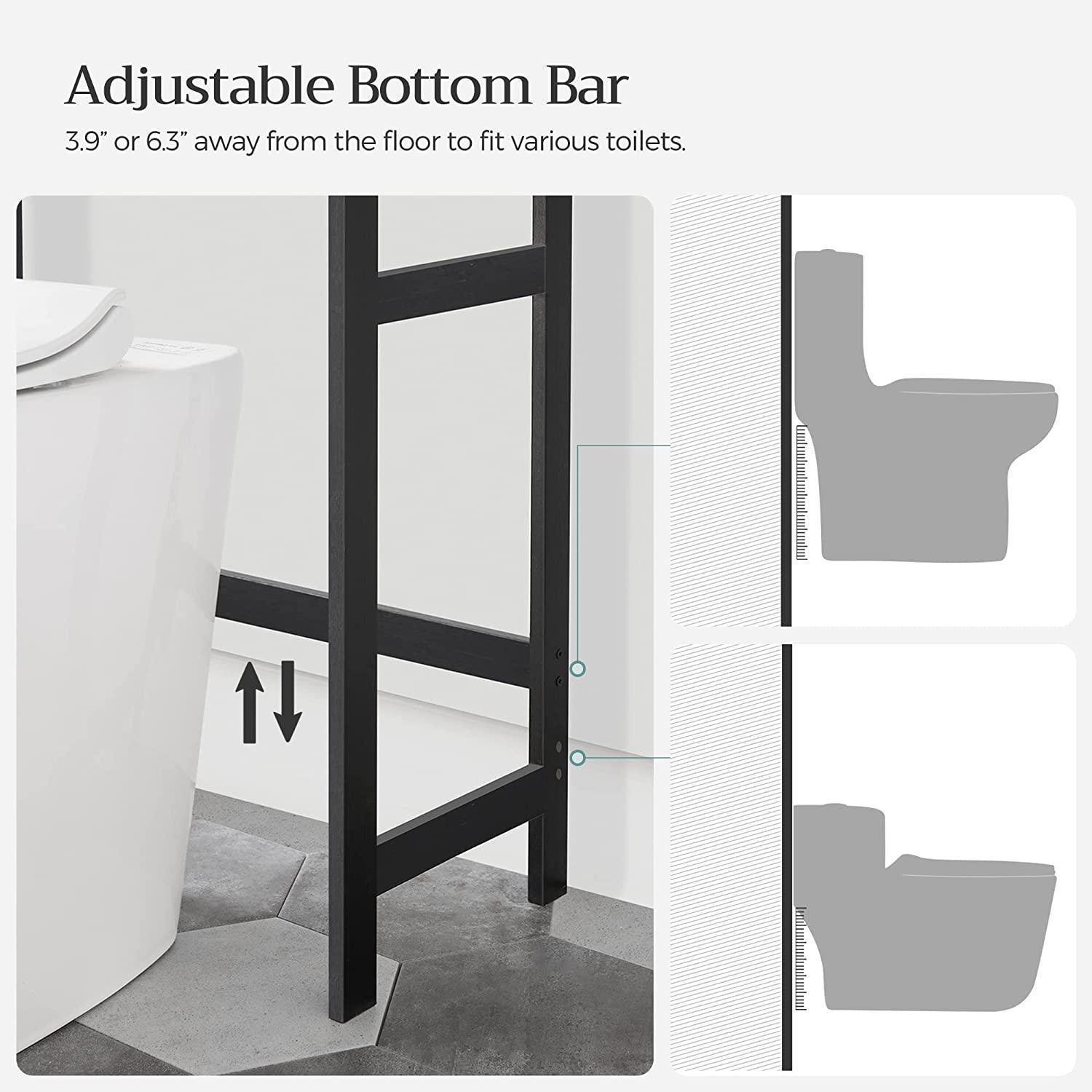 Over The Toilet Storage Shelves 3-Tier FredCo