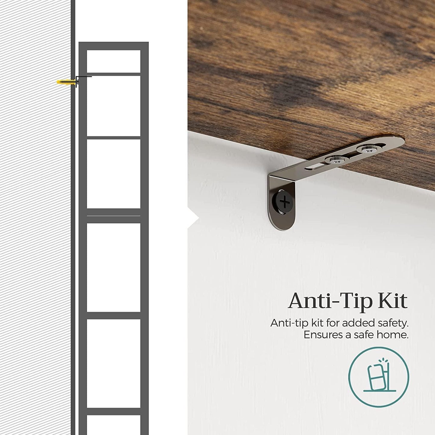 Over The Toilet Storage Shelves 3-Tier FredCo