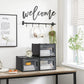 Pack of 18 Black Stackable Shoe Storage Boxes FredCo