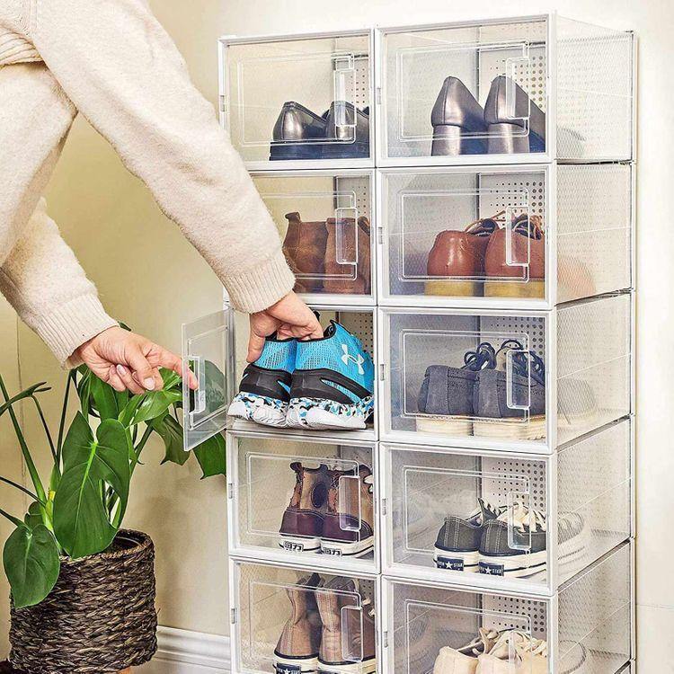 Pack of 18 Stackable Shoe Organizers FredCo