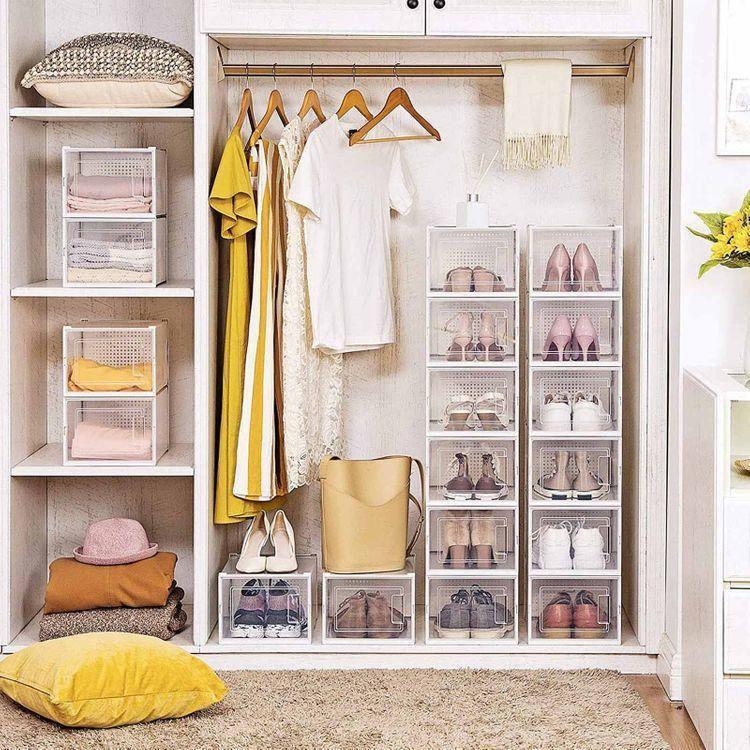 Pack of 18 Stackable Shoe Organizers FredCo