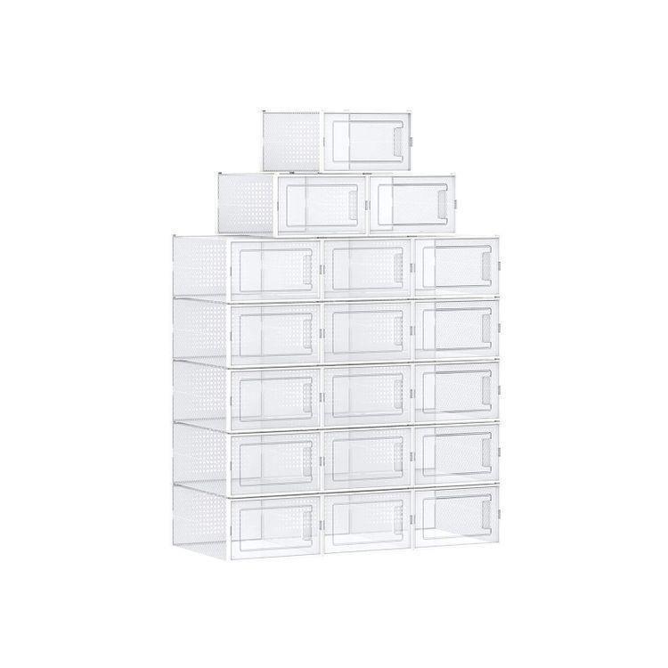 Pack of 18 Stackable Shoe Organizers FredCo