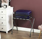 Pack of 2 Gray Folding Metal Luggage Rack FredCo
