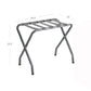 Pack of 2 Gray Folding Metal Luggage Rack FredCo