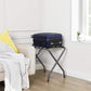 Pack of 2 Gray Folding Metal Luggage Rack FredCo
