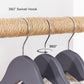 Pack of 20 Gray Wood Coat Hangers FredCo