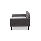 Packer Modern and Contemporary Grey Fabric Upholstered Twin Size Sofa Daybed FredCo