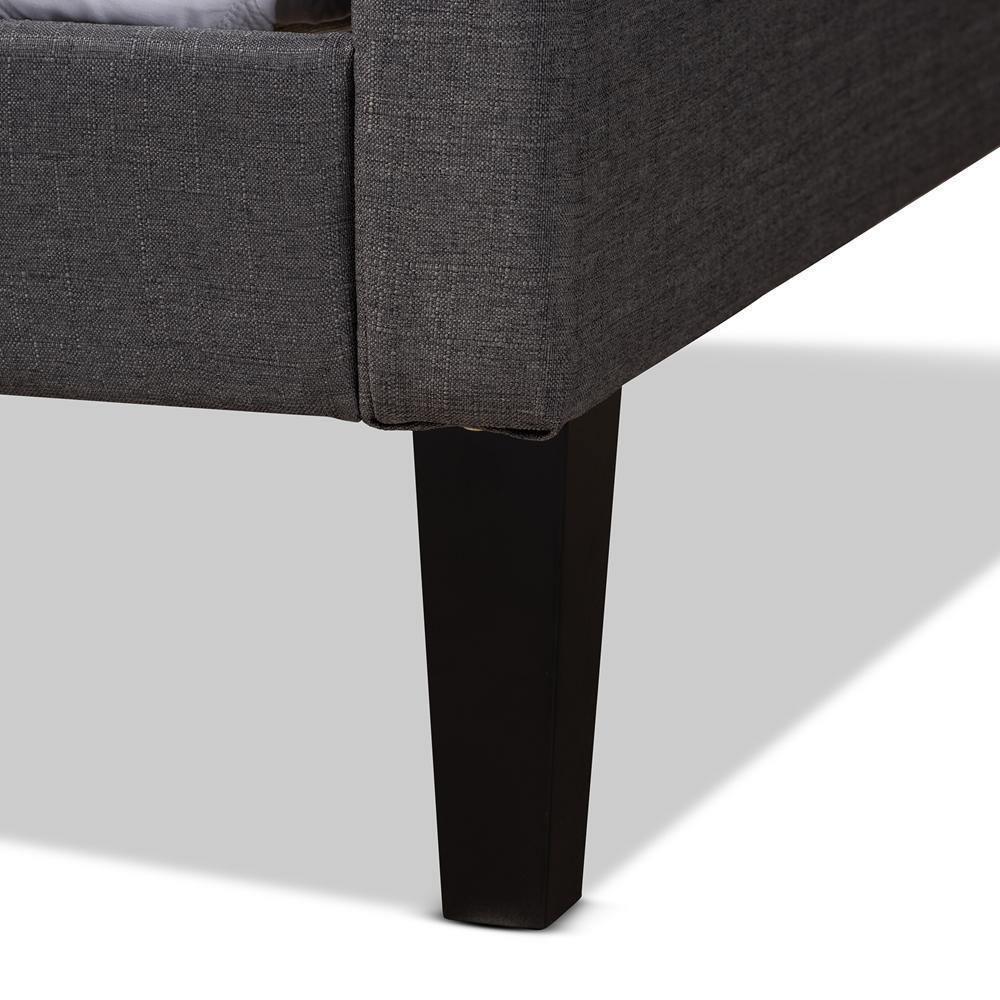 Packer Modern and Contemporary Grey Fabric Upholstered Twin Size Sofa Daybed FredCo