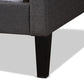 Packer Modern and Contemporary Grey Fabric Upholstered Twin Size Sofa Daybed FredCo