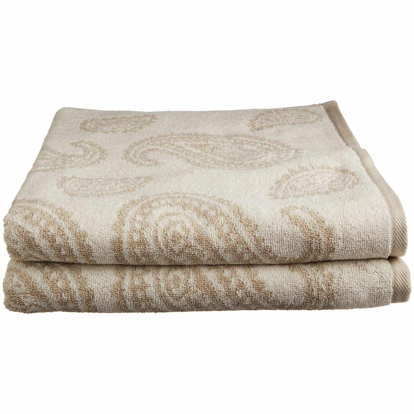 Paisley 100% Long Staple Combed Cotton Bath Towel Set, 2-Pieces FredCo