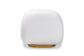 Paiva Modern and Contemporary White Boucle Upholstered and Brushed Gold Finished Accent Chair FredCo