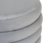 Pale Blue Velvet Ottoman GH005-VB FredCo