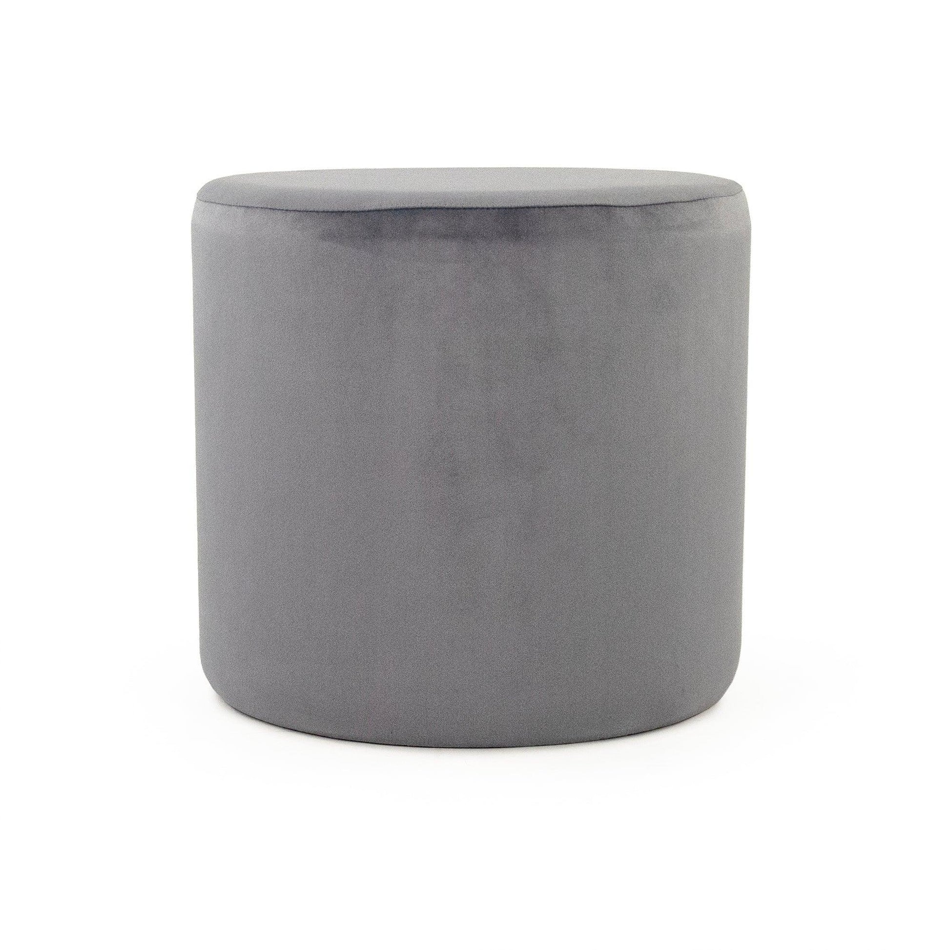 Pale Blue Velvet Stool GH004-VB FredCo