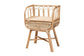 Panchali Modern Bohemian Natural Brown Rattan Nightstand FredCo
