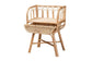 Panchali Modern Bohemian Natural Brown Rattan Nightstand FredCo