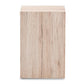 Pandora Modern and Contemporary Dark Grey and Light Brown Two-Tone 2-Drawer Nightstand FredCo