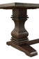 Parkins 7-Piece Dining Room Set Rustic Espresso and Beige FredCo