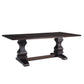 Parkins Double Pedestals Dining Table Rustic Espresso 107411 Coaster FredCo