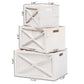 Parra Modern Farmhouse Whitewashed Wood 3-Piece Storage Crate Set FredCo